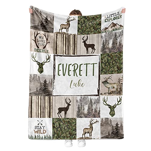 Personalized Woodland Baby Crib Bedding Set, Soft Minky Blanket, 3 Canvas Wall Prints, Newborn Nursery Decor, 2 Pcs, 20.5cm 1 Product: 2 Pcs Baby Crib Bedding Set for Boys and Girls, Newborn Infant & Toddler Nursery Bed Set Decor, Canvas Posters & Baby Blanket Super Soft Minky with Double Layer Dotted Backing (TM254 Woodland Set2)