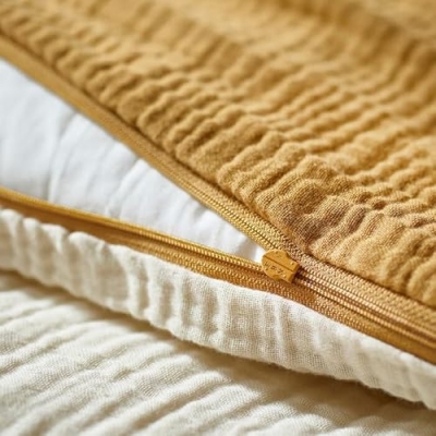 Reversible Crib Bedding Set, Mustard Yellow Cream, 3 Piece Nursery Set, 27.5 x 52 Inches 10 Product: 2 Sided Crib Bedding Set – 3-Piece Baby Bedding in Dark Yellow and Beige – Soft, Cozy Set Includes Fitted Sheet, Blanket, Pillowcase – 27.5 x 52 Inches