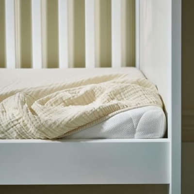 2 Sided Crib Bedding Set, 3 Piece Baby Bedding, Pale Pink Beige, Reversible Duvet Cover, Pillowcase Ears, Fitted Sheet, 27.5 x 52 Inches 11 Product: 2 Sided Crib Bedding Set – 3-Piece Baby Bedding in Pale Pink and Beige – Soft, Cozy Set Includes Fitted Sheet, Blanket, Pillowcase – 27.5 x 52 Inches