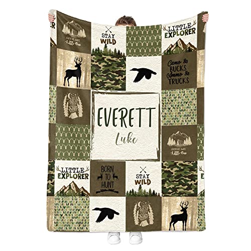 Personalized Baby Crib Bedding Set, Fitted Crib Sheet Pillowcase Blanket, Deer TM699 3pcs, Nursery Gift 2 Product: 3 Pcs Baby Crib Bedding Set for Boys and Girls, Newborn Infant & Toddler Nursery Bed Set Decor, Fitted Crib Sheet Pillowcase & Baby Blanket with Double Layer Dotted Backing (Deer TM699 3pcs)