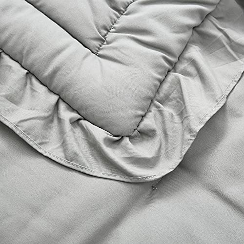 Gray Ruffle Crib Bedding Set, Quilted Comforter Fitted Sheet Pillowcase, 3 Piece Nursery Set, Standard Crib Mattress 4 Product: 3 Pieces Crib Bedding Set Baby Ruffle Quilted Comforter with Fitted Sheet and Pillowcase - Cute Ruffled Shabby Chic Bedding Soft Blanket Design Gray