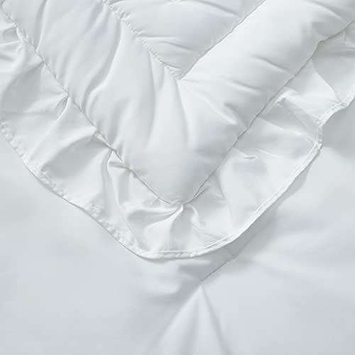 Ruffled White Crib Bedding Set, Quilted Comforter Fitted Sheet Toddler Pillowcase, 3 Piece, 34x43in 6 Product: 3 Pieces Crib Bedding Set Baby Ruffle Quilted Comforter with Fitted Sheet and Pillowcase - Cute Ruffled Shabby Chic Bedding Soft Blanket Design White