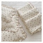 Product: 3PCS Bedding Set Muslin Cotton Crib Sheet Duvet Cover Sheet Pillowcase No Filler,Bedding Set