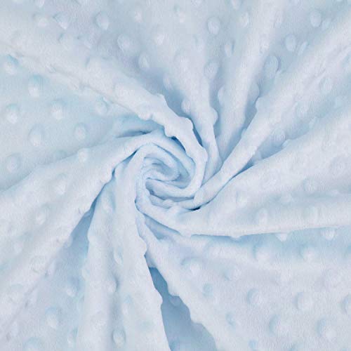 Product: American Baby Company Heavenly Soft Minky Dot 3-Piece Mini/Portable Crib Bedding Set, Blue, for Boys and Girls