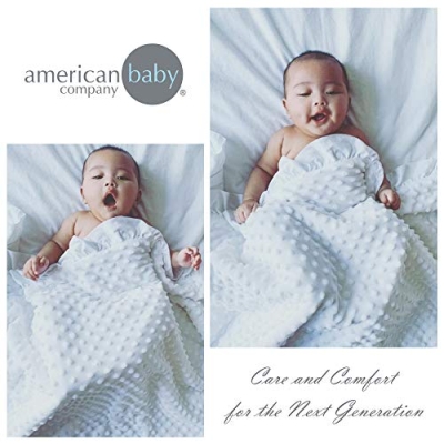 Mini Portable Crib Bedding Set, Pink Minky Dot Baby Girl Nursery, 3 Piece Reversible Comforter, 24x38in 11 Product: American Baby Company Heavenly Soft Minky Dot 3-Piece Mini/Portable Crib Bedding Set, Pink, for Girls