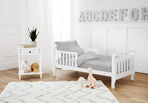 Product: American Baby Company Heavenly Soft Minky Dot Chenille Toddler Bedding Set, Gray, 4 Piece, for Boys and Girls