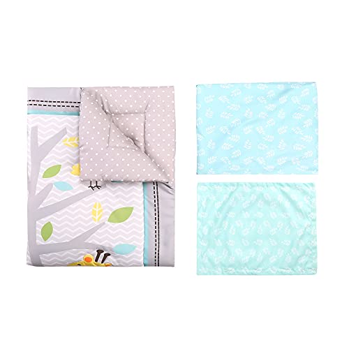Product: Baby Bees 3 Pieces Jungle Party Crib Bedding Sets for Boys and Girls | Baby Bedding Set of Crib Fitted Sheet, Quilt for Standard Size Crib