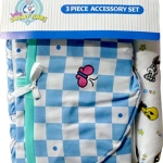 Product: Baby Looney Tunes 3 Piece Garden Party Accessory Set - Crib Skirt, Flannel Receiving Blanket, Diaper Stacker