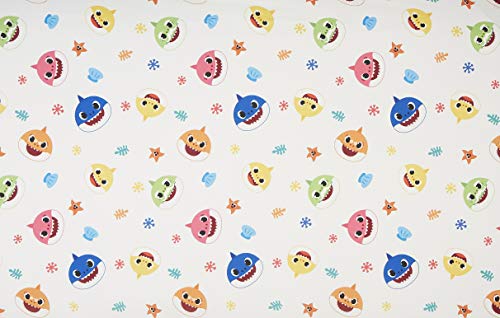 Baby Shark Toddler Bed Set, Reversible Comforter, Matching Sheets, Pillowcase, Boys Girls Nursery Bedding, 58x42 in এই 3 Product: Baby Shark 4-Piece Toddler Bed Set including Super Soft Matching Sheets Set, Pillowcase, and Reversable Comforter For Boys and Girls - (Offical Product)