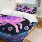 Product: Baby Wolf Aurora Sky Nursery Set - Crib 3PC Hypoallergenic Bedding, Colorful Northern Lights,Twin:68"x90"/173 * 229cm