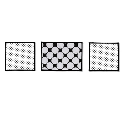 Bacati Black White Crib Bedding Set, Dots Stripes 10 Piece, 2 Fitted Sheets, Breathable Cotton Percale, 10 pc 5 Product: Bacati - Dots Stripes Black White 10 pc Crib Bedding Set with 2 Crib Fitted Sheets
