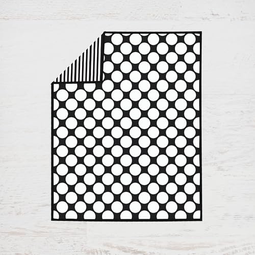 Bacati Black White Crib Bedding Set, Dots Stripes 10 Piece, 2 Fitted Sheets, Breathable Cotton Percale, 10 pc 1 Product: Bacati - Dots Stripes Black White 10 pc Crib Bedding Set with 2 Crib Fitted Sheets