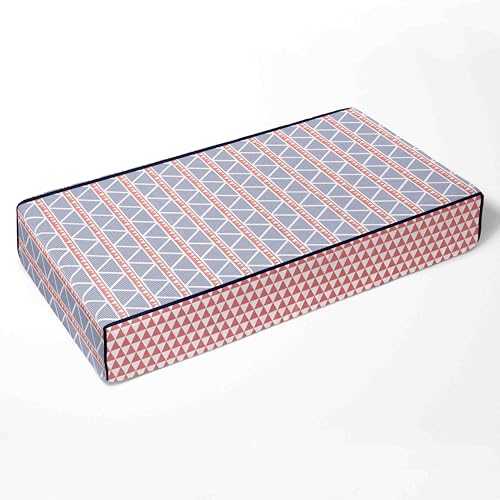 Bacati Girls Triangles Coral Navy Crib Bedding Set, 10 Piece Nursery Set, 4 Swaddling Blankets, 100% Muslin Percale 10 Piece 3 Product: Bacati - Girls Triangles Coral Navy 10 Piece Crib Bedding Set with 4 Swaddling Blankets