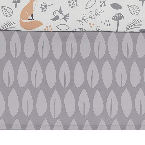 Woodland Forest Crib Bedding Set, 3 Piece Quilt Fitted Sheet Bed Skirt, Deer Nature Print, 28x52in 6 Product: Bedtime Originals 3 Piece Crib Bedding Set, Deer Park, Multicolor