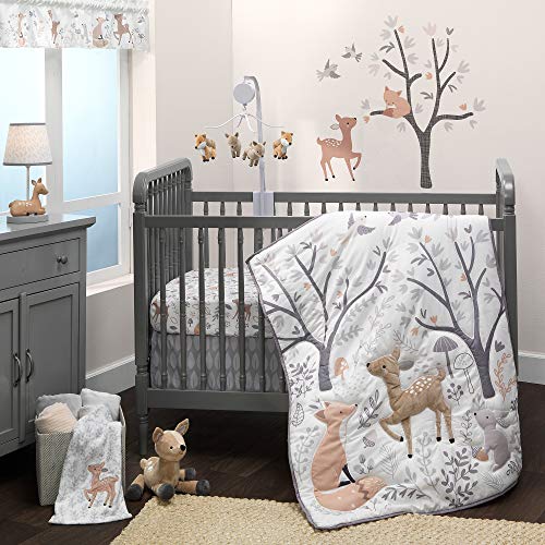 Bedtime Originals 3 Piece Crib Bedding Set, Deer Park, Multicolor - Crib Bedding Sets Product: Bedtime Originals 3 Piece Crib Bedding Set, Deer Park, Multicolor