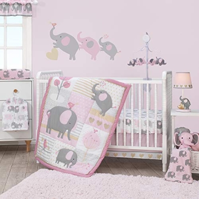 Product: Bedtime Originals Eloise 3-Piece Crib Bedding Set, Pink (Pack of 1)