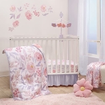 Product: Bedtime Originals Lavender Floral 3-Piece Baby Crib Bedding Set - Pink/Purple