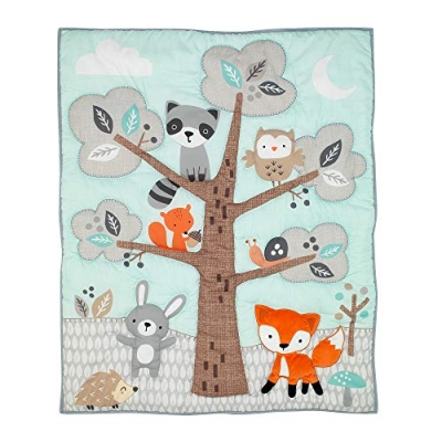 Bedtime Originals Woodland Friends Crib Bedding Set, Multicolor Woodland Nursery, 3 Piece Baby Bedding 10in Drop 13 Product: Bedtime Originals Woodland Friends 3Piece Crib Bedding Set, Multicolor