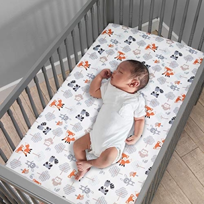 Bedtime Originals Woodland Friends Crib Bedding Set, Multicolor Woodland Nursery, 3 Piece Baby Bedding 10in Drop 10 Product: Bedtime Originals Woodland Friends 3Piece Crib Bedding Set, Multicolor