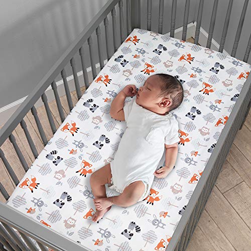 Bedtime Originals Woodland Friends Crib Bedding Set, Multicolor Woodland Nursery, 3 Piece Baby Bedding 10in Drop 2 Product: Bedtime Originals Woodland Friends 3Piece Crib Bedding Set, Multicolor