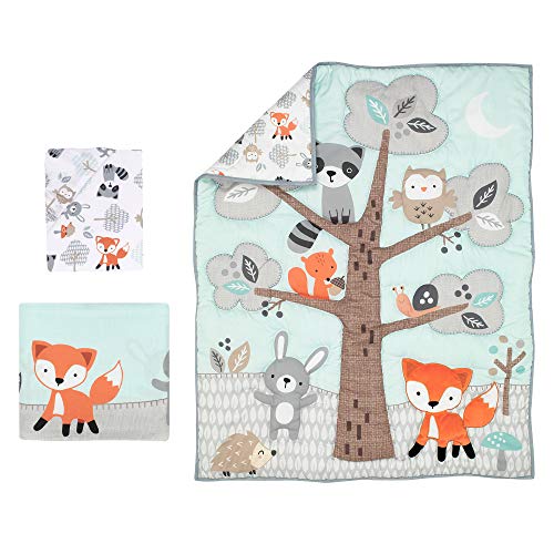 Bedtime Originals Woodland Friends Crib Bedding Set, Multicolor Woodland Nursery, 3 Piece Baby Bedding 10in Drop 7 Product: Bedtime Originals Woodland Friends 3Piece Crib Bedding Set, Multicolor