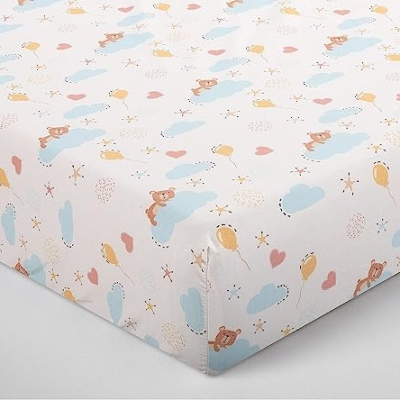 Baby Toddler Crib Bedding Set, Bedward Dreaming of Tomorrow 100C20213, 3 Piece 36x45in 28x52in 11 Product: Bedward 100 Percent Cotton (Excluding Quilt Filling) 3 Piece Baby, Toddler Crib Bedding Set ; Includes Fitted Sheet, Bed Skirt and Comforter Quilt for Nursery (Dreaming of Tomorrow) 100C20213