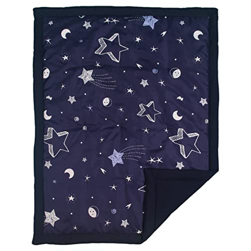 Navy Starry Night 3 Piece Crib Bedding Set, Cozy Comforter Fitted Sheet Crib Skirt, 3 Piece Crib Set 28x52in 4 Product: Belsden 3 Piece Crib Bedding Set for Baby Boys Girls, Classic Nursery Bedding Essential Including Comforter, Crib Sheet and Crib Skirt, Ultra Soft Cozy, Star Navy