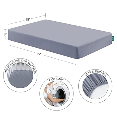 Product: Biloban 3-Piece Toddler Sheet Set Microfiber, Toddler Bedding Set Includes Crib Mattress Sheet, Flat Sheet and Envelope Pillowcase, Silky Soft, Breathable and Lightweight, Grey