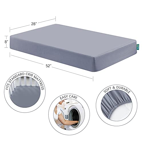 Product: Biloban 3-Piece Toddler Sheet Set Microfiber, Toddler Bedding Set Includes Crib Mattress Sheet, Flat Sheet and Envelope Pillowcase, Silky Soft, Breathable and Lightweight, Grey