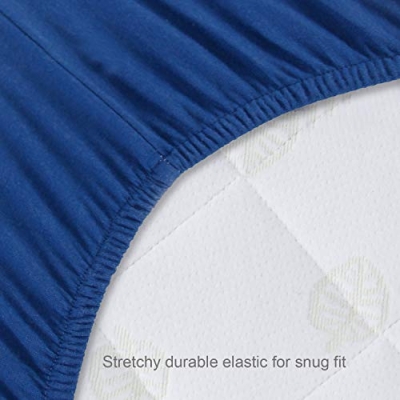 Microfiber Fitted Crib Sheets, Solid Grey Navy, Soft 2 Pack, Standard Crib Mattress 52 x 28 x 8 in 9 Product: Biloban Crib Sheets Fitted for Boys, 2 Pack Crib Sheet Fits for Standard Crib Mattress, Neutral Toddler Bed Sheets Girl, Grey & Navy, 52”X 28”