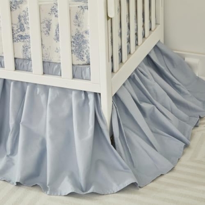 Product: Brandream 4-Piece Crib Bed Sheet & Crib Bedding Set 100% Cotton French Country Toile Baby Nursery Bedding Set