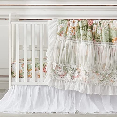 Product: Brandream 4-Piece Crib Bed Skirt & Crib Bedding Set 100% Cotton Baby Nursery Bedding Set