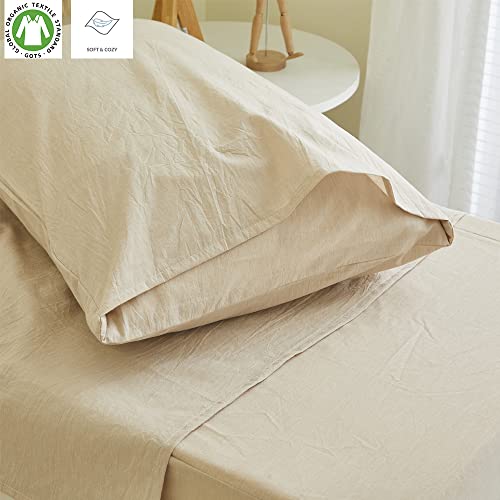 Boho Beige Cotton Crib Bedding Set, Toddler Bedding, Tassel Comforter, 4 Piece Nursery Set, 3 Piece Crib Set, 100% Cotton, Beige 2 Product: Brandream 4Pcs Toddler Bedding + 3Pcs Crib Bedding Gender Neutral Boho Bohemian Girl Boy Solid Beige Farmhouse Chic Unisex Minimalist Tassel Fringe Macrame Cozy 100% Washed Cotton Comforter Set