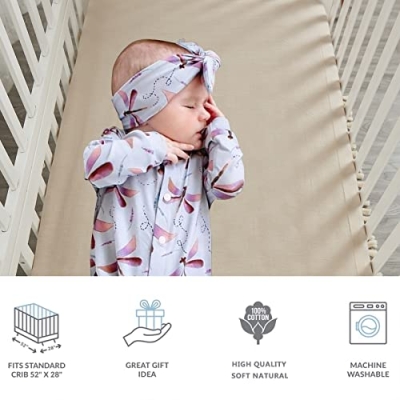 Brandream 6 Piece Baby Crib Bedding Set, Beige White Farmhouse Chic Unisex Minimalist Cotton, 20.5cm 13 Product: Brandream 6PC Baby Crib Bedding Sets for Girls and Boys with Beige Farmhouse Chic Unisex Minimalist Tassel Fringe Macrame + Farmhouse Boho White Ruffle Washed Pure Cotton Set