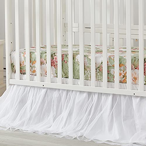 Product: Brandream 6PCs Baby Girls Crib Bedding Set 100% Cotton 2 Packs Crib Set Luxury Floral 2 Packs Crib Set