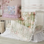 Product: Brandream 6PCs Baby Girls Crib Bedding Set 100% Cotton 2 Packs Crib Set Luxury Floral 2 Packs Crib Set