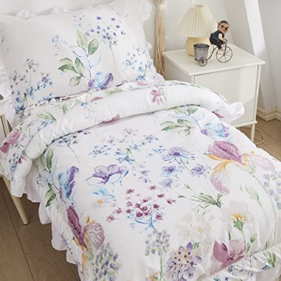 Brandream 7 Piece Baby Toddler Crib Bedding Set, Floral Nursery Bedding, Toddler Comforter Quilt, Ruffle Crib Skirt 7PCs 10 Product: Brandream 7PCs Baby Toddler Bedding Set 4 Pieces + 3 Pieces Crib Bedding Set