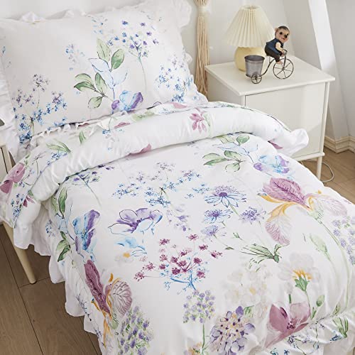 Brandream 7 Piece Baby Toddler Crib Bedding Set, Floral Nursery Bedding, Toddler Comforter Quilt, Ruffle Crib Skirt 7PCs 1 Product: Brandream 7PCs Baby Toddler Bedding Set 4 Pieces + 3 Pieces Crib Bedding Set