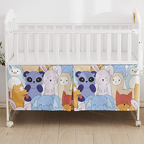 Product: Brandream Baby Crib Bedding Sets for Boys Jungle Animals Nursery Blanket Set 6 Piece, Elephant Lions Fox Rabbit Print