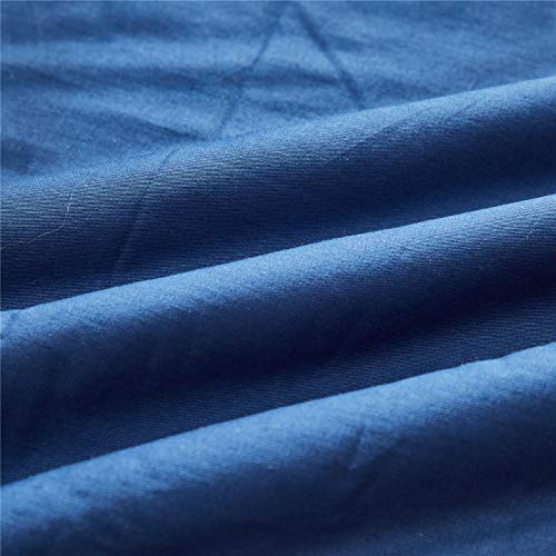 Product: Brandream Boys Crib Bedding 100% Cotton Nursery Bedding American Flag Patchwork Baby Blanket Set Navy Blue White, 3 Pieces
