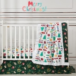 Product: Brandream Christmas Crib Bedding Sets for Girl Boy Nursery Set 3 Pieces 100% Cotton Gender Neutral Baby Bedding | Crib Comforter, Fiited Crib Sheet, Dust Ruffle