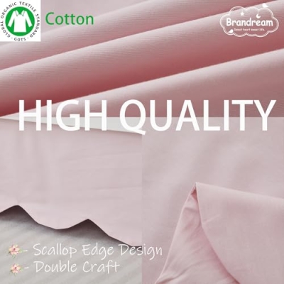 Brandream Wildflower Butterfly Cotton Crib Sheet Crib Bed Skirt Set, Nursery Bedding, 52x28in 13 Product: Brandream Crib Sheet & Crib Bed Skirt 100% Cotton Wildflower Butterfly Printed Baby Nursery Bedding Set