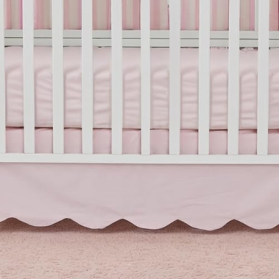 Brandream Wildflower Butterfly Cotton Crib Sheet Crib Bed Skirt Set, Nursery Bedding, 52x28in 11 Product: Brandream Crib Sheet & Crib Bed Skirt 100% Cotton Wildflower Butterfly Printed Baby Nursery Bedding Set