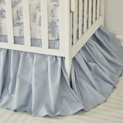 Product: Brandream Crib Sheet & Crib Bed Skirt Dust Ruffle Farmhouse Chic 100% Cotton Baby Nursery Bedding Set