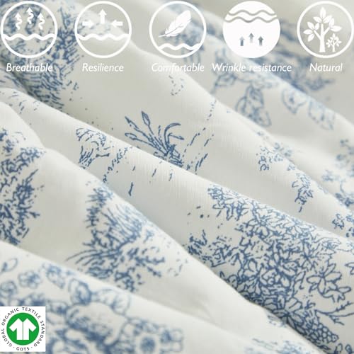 Product: Brandream Crib Sheet & Crib Bed Skirt Dust Ruffle Farmhouse Chic 100% Cotton Baby Nursery Bedding Set
