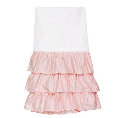 Product: Brandream Floral Crib Bedding Set for Girls Soft Egyptian Cotton Nursery Bedding Comforter Skirt Set 8 Pieces- Luxury Watercolor Blossom Flowers Blush Pink Peach