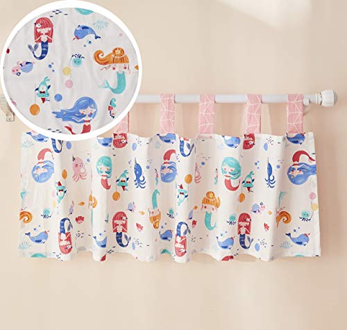Product: Brandream Girls Nursery Bedding Pink Mermaid Princess Baby Crib Bedding Nautical Ocean Animal Newborn Blanket Set, 100% Cotton