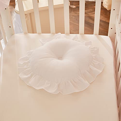 Product: Brandream White Pintuck Crib Bedding Sets for Baby Girls or Boys 3 Piece Organic Cotton Nursery Bedding Comforter Set | Crib Comforter, Fitted Crib Sheet, Crib Skirt