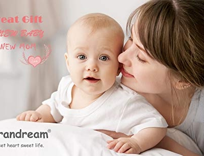 Product: Brandream White Pintuck Crib Bedding Sets for Baby Girls or Boys 3 Piece Organic Cotton Nursery Bedding Comforter Set | Crib Comforter, Fitted Crib Sheet, Crib Skirt