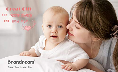 Product: Brandream White Pintuck Crib Bedding Sets for Baby Girls or Boys 3 Piece Organic Cotton Nursery Bedding Comforter Set | Crib Comforter, Fitted Crib Sheet, Crib Skirt